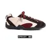 Shougu Cor Bloco Retrô Casual ao Ar Livre Sapatos de Treinamento Alemães Femininos 2026 Outono Couro Genuíno Super Quente Sola Macia Sapatos Esportivos de Ballet