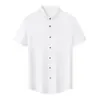 Camisa sin costuras de malla de maíz 50D160G 10A botón metálico antibacteriano ropa de trabajo cómoda camisa cultural estilo de negocios para hombres y mujeres