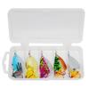 Señuelo Compuesto Colorido Spinner Giratorio Plomo Pez 6.5g Vib Spinner Cebo Pesca Mar Atado con Anzuelo de Pluma Cebo Imitación Cebo Falso