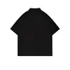 Rh5039 # (26 Peças de 280g Algodão Marca da Moda Fio Duplo) Camiseta da Moda com Gola Reversível, Zíper, Ombros Caídos e Manga Curta