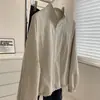 Chaqueta Corta Estilo Coreano con Cuello Alto para Mujeres Petite Primavera Versátil Casual Ligera Rompevientos Chaqueta con Cremallera Ropa de Protección Solar