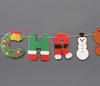 Guirnalda de letras Feliz Navidad estilo coreano, banderín, decoración de pancarta para fiesta de Navidad, decoración colgante, diseño de escena