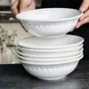Roma Prato de Cerâmica de Alta Qualidade Prato de Jantar Prato para Bife Prato para Macarrão Ramen Prato de Sopa Prato de Servir Prato Ocidental Doméstico Prato de Pagin Prato de Jantar