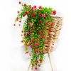 Atacado de Fabricantes Transfronteiriços Parede de Plantas Artificiais Pendurada Flor de Eucalipto Vime Hotel Parede Verde Cerca Arranjo de Flores Acessórios