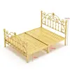 Cama de ferro espessada reforçada simples moderna cama princesa celebridade 1,8m cama de casal nórdica individual 1m cama de ferro