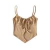 Chaleco ajustado de verano para mujer, estilo europeo y americano, con tirantes finos y dobladillo puntiagudo, C73645