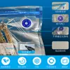 Bolsa de Conservación al Vacío para Alimentos Texturizada Bolsa de Almacenamiento para Refrigerador Doméstico Sello de Cremallera Válvula de Escape Bolsa de Compresión al Vacío