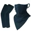 Máscara para Explosiones Transfronterizas Protector Solar para Bicicleta Pañuelo para la Cabeza Equipo Suave para Deportes al Aire Libre Hombres y Mujeres Juego de Mangas de Hielo para Montar