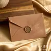 Conjunto de Papel Timbrado e Envelopes Vintage em Estilo Chinês com Padrão de Seda, Papel Especial Kraft, Convite, Cartão Postal, Envelopes com Selo de Cera