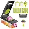 Cortador de Verduras Multifuncional para Uso en Cocina, Rallador de Papas, Rebanador, Cortador en Cubos, Rallador de Rábanos, Máquina Rebanadora