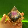Comercio Exterior Transfronterizo Popular Mar de China Oriental Bola de Cristal Pirámide Grava de Cristal Pegamento Resina Adornos Hechos a Mano para Escritorio en Casa