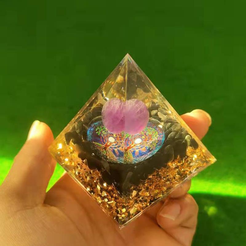 紫水晶+黑曜石005