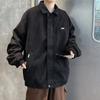 Casaco de lapela de veludo de pele de veado para meninos e meninas, solto, estilo Duffy, bonito, marca de moda, outono e inverno, americano, retrô, jaqueta quente de alta qualidade