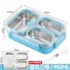 Caixa de almoço de aço inoxidável 316L, evita a mistura de sabores, segura para micro-ondas, adequada para trabalhadores de escritório, hermética e portátil, ideal para dormitórios estudantis