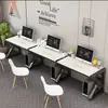 Combinación de Escritorio de Oficina y Mesa de Estudio, Escritorio de Oficina Simple Moderno para Múltiples Personas o una Sola Persona, Escritorio Simple para Personal, Escritorio de Computadora