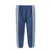 Pantalones de otoño e invierno para niños, pantalones deportivos para niños y niñas, pantalones acolchados de terciopelo, pantalones de algodón para bebés, otoño e invierno, nueva generación