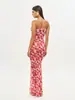 Vestido floral vintage suave y favorecedor, estilo puro y seductor, adecuado para citas y vacaciones, vestido largo floral adelgazante