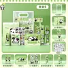 Set de Estudio Panda Vuelta a Clases, Bolsa de Regalo Portátil, Material de Papelería Completo, Premios para Actividades, Pequeños Regalos para Estudiantes, Recuerdos