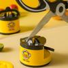 Patinho Amarelo Mini Ventosa Afiador de Facas Doméstico Multifuncional Ferramenta de Afiação de Facas de Cozinha Pedra de Afiar Facas Dupla Face Artefato de Afiação de Facas