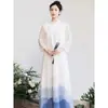 Ropa de Mujer Guofeng 2025 Ropa de Té Ropa Zen Hanfu Mejorado Cheongsam Nuevo Estilo Chino Falda Zen Fresca