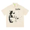 Camisa Casual de Verano Yipinjia con Estampado de Moda, Holgada, de Manga Corta y Cuello de Solapa para Hombre, con Diseño Holgado y Estilo Ropa de Trabajo