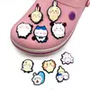 Set de 10 Piezas de Oso Autocrítico Jiikawa PVC Charms para Zapatos Hebilla de Zapato Accesorios para Zuecos Decoraciones para Sandalias Piezas para DIY