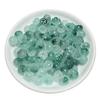 Flor azul de gelo flutuante 6 x 10mm contas de abóbora contas soltas atacado brincos pulseira DIY acessórios joias de jade contas de flor de ameixa