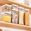 Caja de Almacenamiento Lata para Granos Sellada Almacenamiento Doméstico Cocina Bocadillos A Prueba de Polvo Transparente Nuevo Plástico Acabado