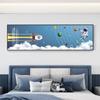 Lindo cuadro decorativo de Mickey para dormitorio, mesita de noche, moderno y sencillo, para sala de estar, mural de pared para habitación de niños y niñas.