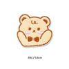 Urso patch adesivos auto-adesivos sem costura high-end sem costura reparação decorativa jaqueta roupas calças dos desenhos animados bordado adesivos de pano