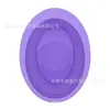 Mancha Cepillo Oval para Maquillaje Plegable Tazón de Silicona para Exfoliar Huevo de Belleza Esponja para Polvo Herramienta de Limpieza Almohadilla Exfoliante con Puntos Elevados