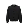 Yidao Vintage Outono 2026 Novo Estilo Preguiçoso Retrô Japonês Bloco de Cores Suéter Cardigã de Tricô Falso de Duas Peças Gola Redonda