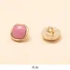 Botones frontales para mujer, botones cuadrados de resina, abrigo de lana de alta gama, prendas de punto, gabardina, botones decorativos versátiles