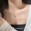 Collar de diamantes cuadrados de plata de ley 925, diseño de nicho de primavera para mujer, cadena de clavícula ligera y de lujo, 2024