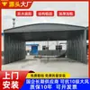 Instalación en Guangzhou de toldo retráctil eléctrico para exterior, toldo grande para almacén, toldo para cancha de baloncesto, toldo de empuje y tiro, puesto de snacks nocturnos