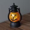 Decoração de Halloween Lâmpada a Óleo Pequena Retrô Lâmpada de Vela Digital Lâmpada LED Pônei Lâmpada de Vento Criativa Lanterna de Abóbora de Bolsa
