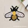 Pegatina de tela con diseño de insectos y abejas, parche de dibujos animados, para planchar, etiqueta bordada, decoración de cajas