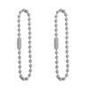 Cadena de metal de 12 cm con cuentas de color caramelo, accesorios de joyería para hacer tú mismo, etiqueta, cadena de cuentas, llavero, colgante, material