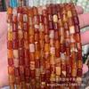 6 * 10mm cilíndrico frisado Olho de Tigre pedra ágata contas soltas contas diy pulseira contas contas acessórios