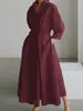 Di Yun Estilo Casual Europeo y Americano Cárdigan de Manga Larga de Gama Alta Vestido Largo Ropa para Mujer 2026 Otoño e Invierno Sitio Independiente de Amazon
