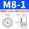 Fabricante de Tuercas Remachables de Acero Inoxidable 304, Tuercas de Placa de Presión, Tuercas Remachables de Presión, Piezas de Remache Cls-M3M4M5M6M8M10