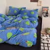 Minimalista y moderno estilo ins, juego de ropa de cama de cuatro piezas de terciopelo de leche de alta densidad, grado A, suave y amigable con la piel, juego de tres piezas con sábana ajustable