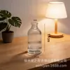 Jarrón de Vidrio de Sodio-Calcio Personalizado Transfronterizo, Tarro de Almacenamiento de Vidrio, Estilo Minimalista de Lujo Ligero con Rayas Verticales, Jarrón Hidropónico para Flores de Sala de Estar