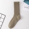 Calcetines Cityboy para hombre y mujer, estilo japonés, de línea gruesa, estilo de trabajo, textura retro, calcetines hasta media pantorrilla estilo americano, medias de algodón de una pieza a la moda.
