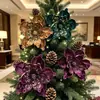 Cabeças de Flores de Natal Atacado Decorações de Feriado Loja de Família Atmosfera Enfeites Múltiplas Cores Casamento Cabeças de Flores de Natal