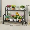 Estante para Flores Estante de Almacenamiento Balcón Sala de Estar Estante de Almacenamiento de Pie Escalonado Multicapa Maceta para Plantas Suculentas Flor Soporte Simple