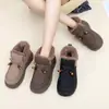 Zapatos de Algodón de Invierno Nuevos para Mujer Transfronterizos con Terciopelo, Antideslizantes, Cálidos, Botas de Nieve de Suela Gruesa, Cómodos, Modernos y Versátiles