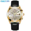 Reloj para hombre luminoso impermeable calendario de cuarzo moda negocios casual para hombre correa simple aleación