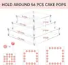 Soporte de Acrílico para Paletas para Fiestas, Bodas, Banquetes de Cumpleaños, Diseño Transparente, Varios Estilos, Soporte de Exhibición para Frutas Confitadas