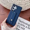 Adequado para Pulseira Suporte Capa de Celular Samsung S25Ultra S24Plus Silicone Fosco Cor Pura S23+ Capa Protetora